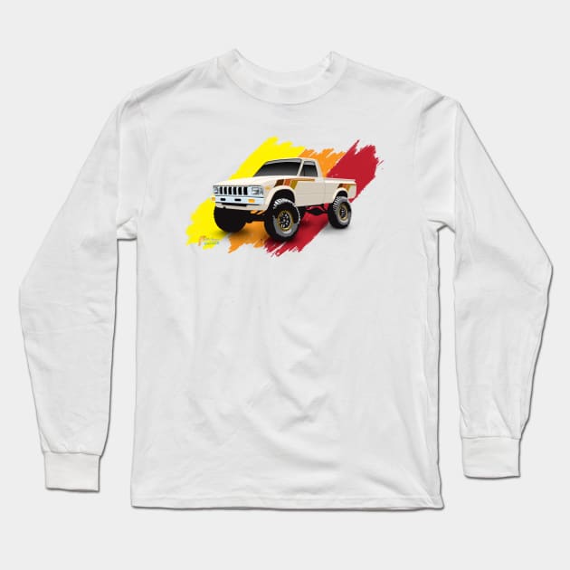 Toyota 1983 4x4 SR5 Hilux Pickup Truck Long Sleeve T-Shirt by 6thGear